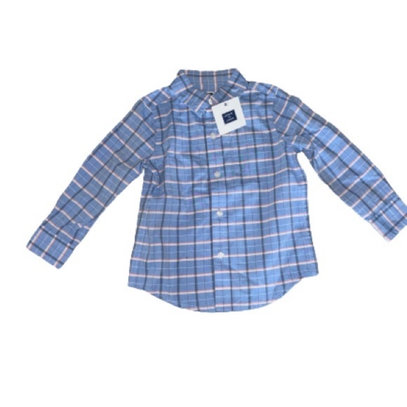 Janie and Jack Baby Boy Plaid Button Down Shirt (18-24M) - Picture 6 of 7